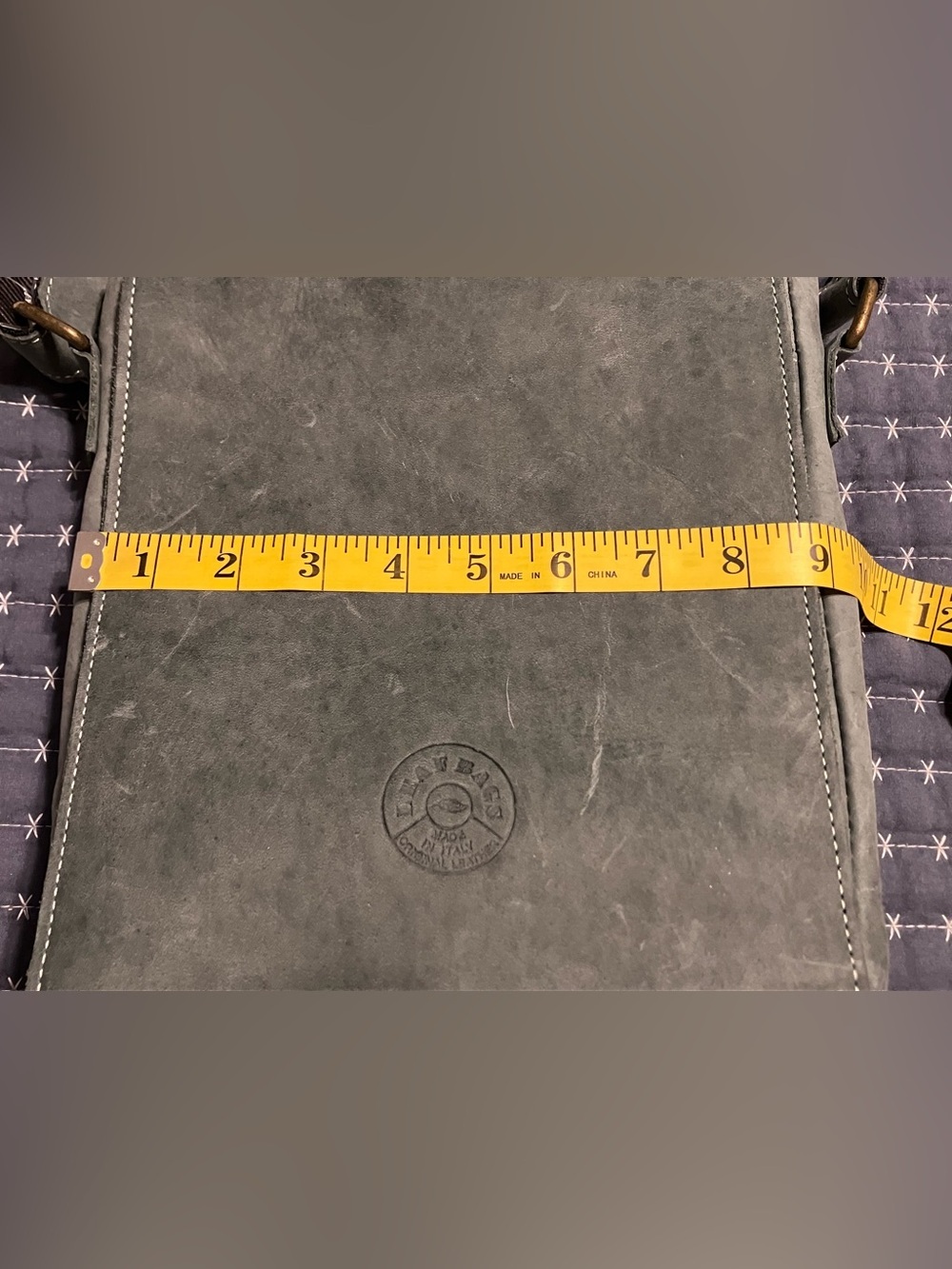 Leaf Pelletterie Italian Leather Messenger Bag - Picture 8 of 9